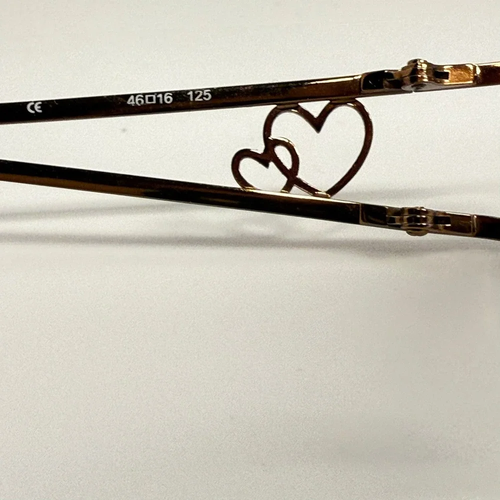 High School Musical HSM523 210 Bronze Heart Cutout Eyeglass Frames 46-16-125
